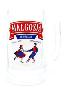 Kufel imienny MAŁGOSIA prezent na imieniny Małgorzaty