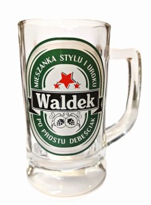 Kufel do piwa z imieniem WALDEK dla Waldemara