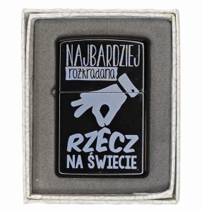 Zapalniczka z grawerem na prezent Rozkradana rzecz gadżet dla niego